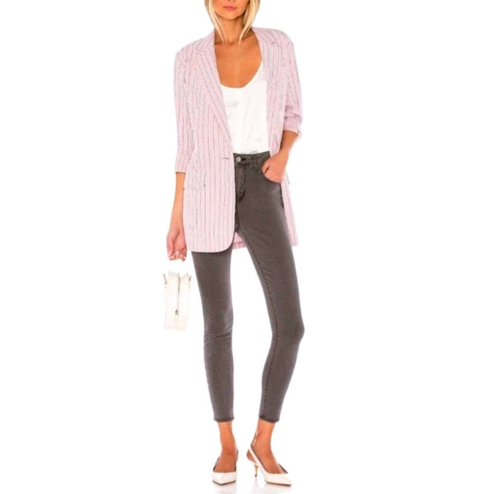 L’AGENCE Jeans Size 24 Marguerite Skinny High Rise Slimming Grey Cast Iron